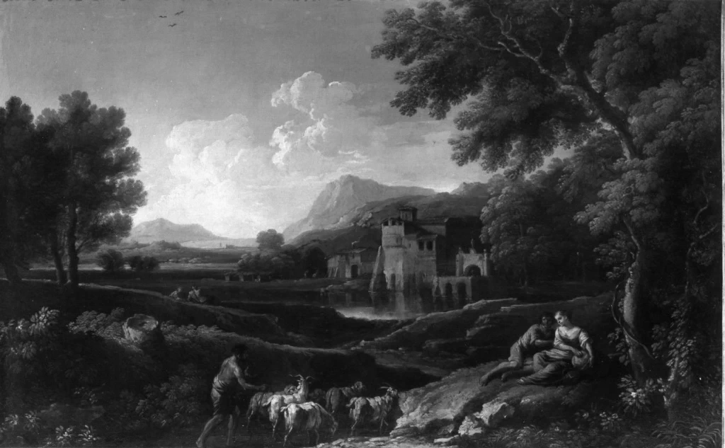 Paesaggio con figure e capre - Galleria Corsini, Roma